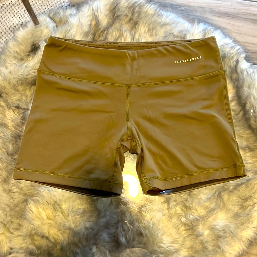 Army Green short biker shorts